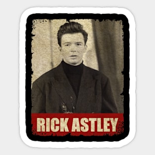 Rick Astley - NEW RETRO STYLE Sticker